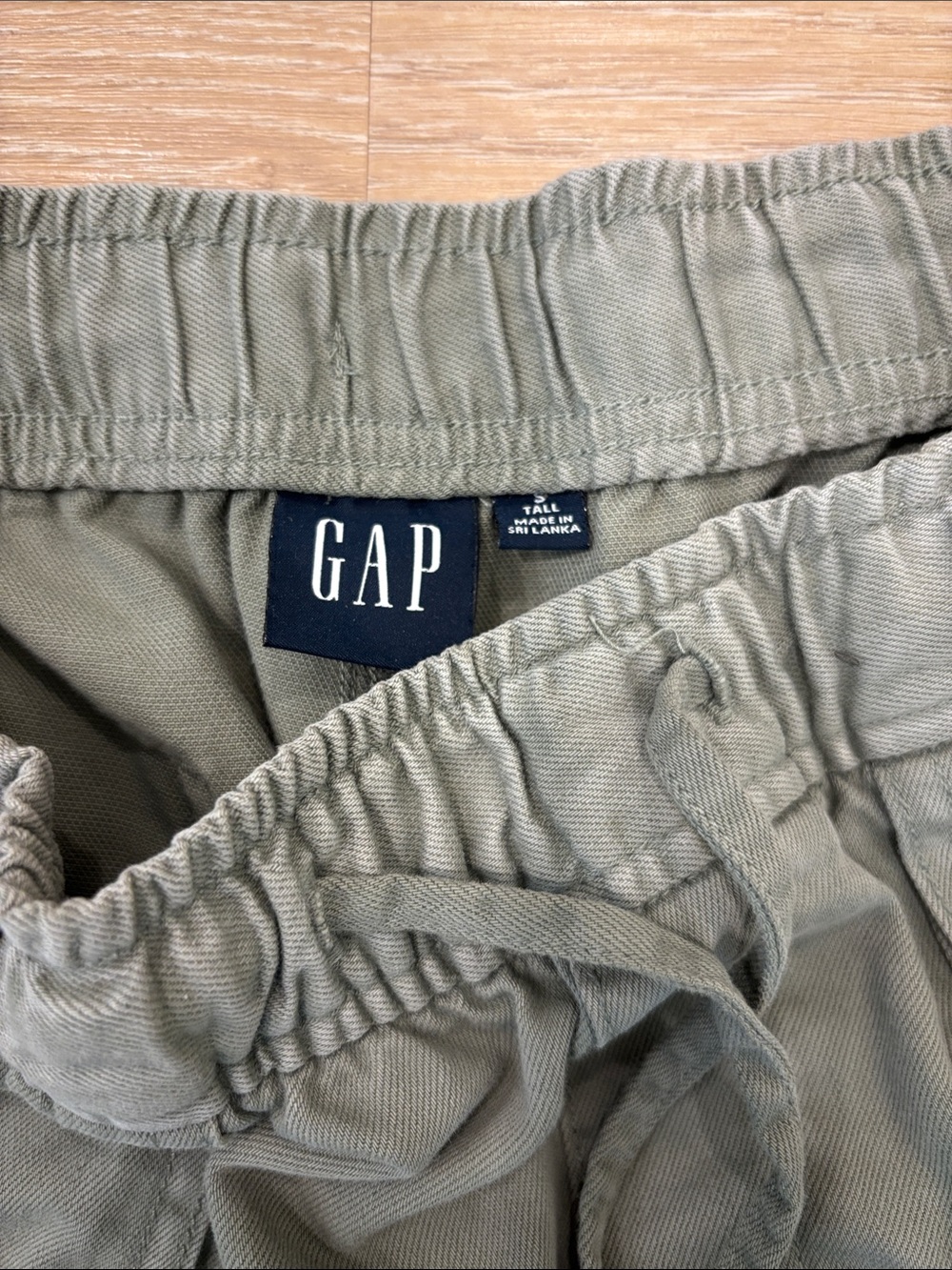GAP Olive Drawstring Elastic Waist Pants